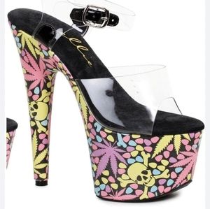 Ellie Shoes 6" Heel Pointed Stilletto 7.5.